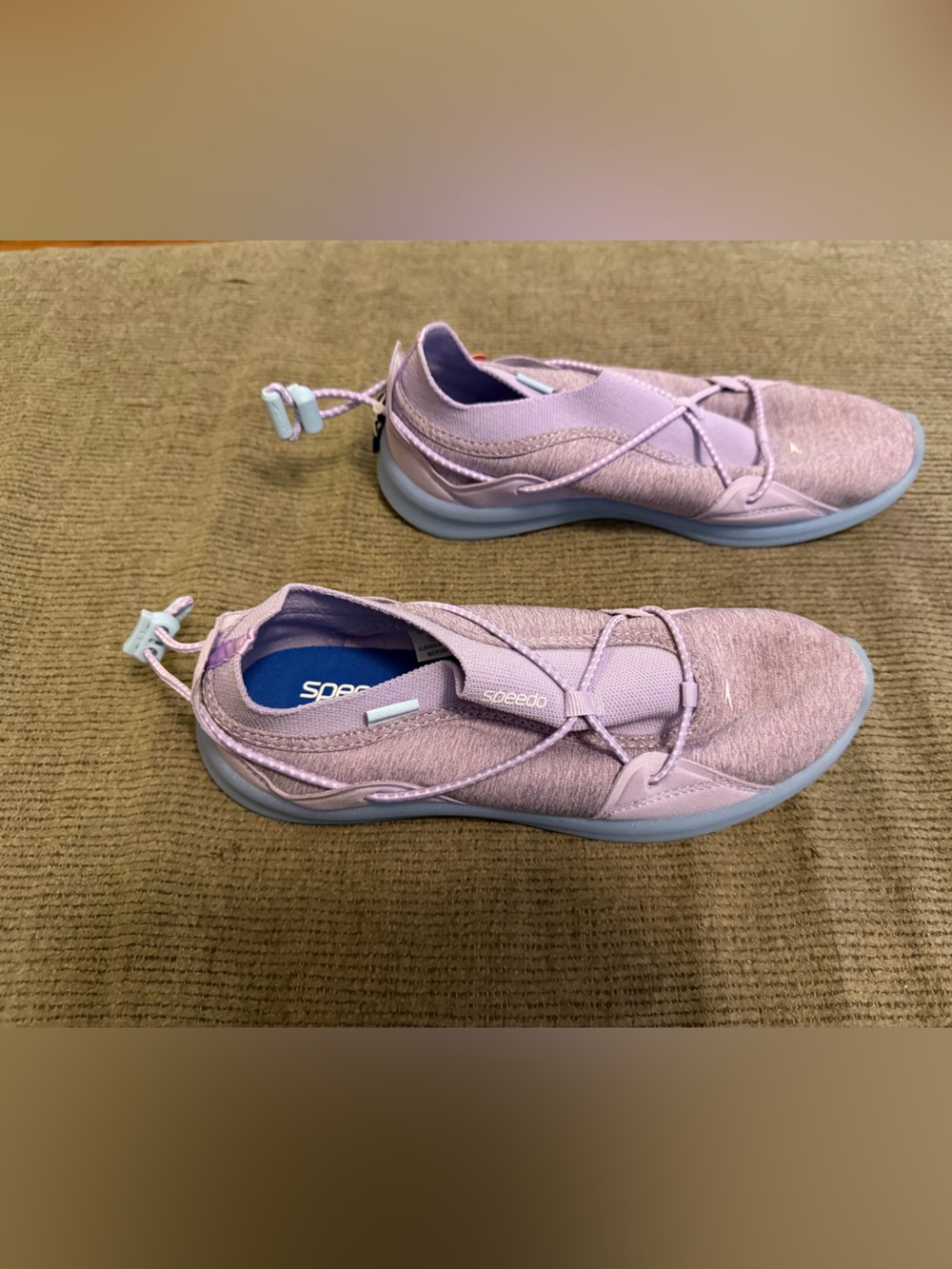 Speedo Lavender Slip-On Knit Sneakers for Women
